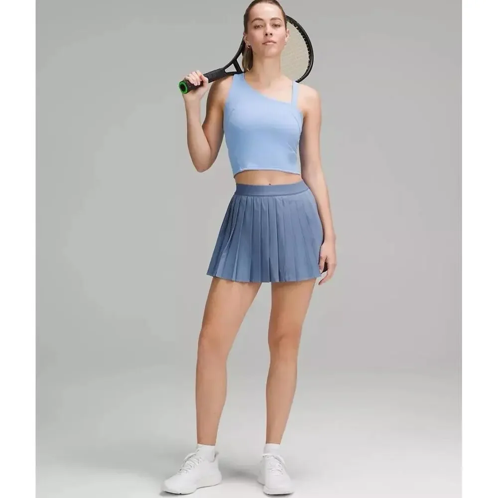 Lululemon High-Rise Pleated Tennis Skirt Oasis Blue Women’s Size 12 - Picture 2 of 12